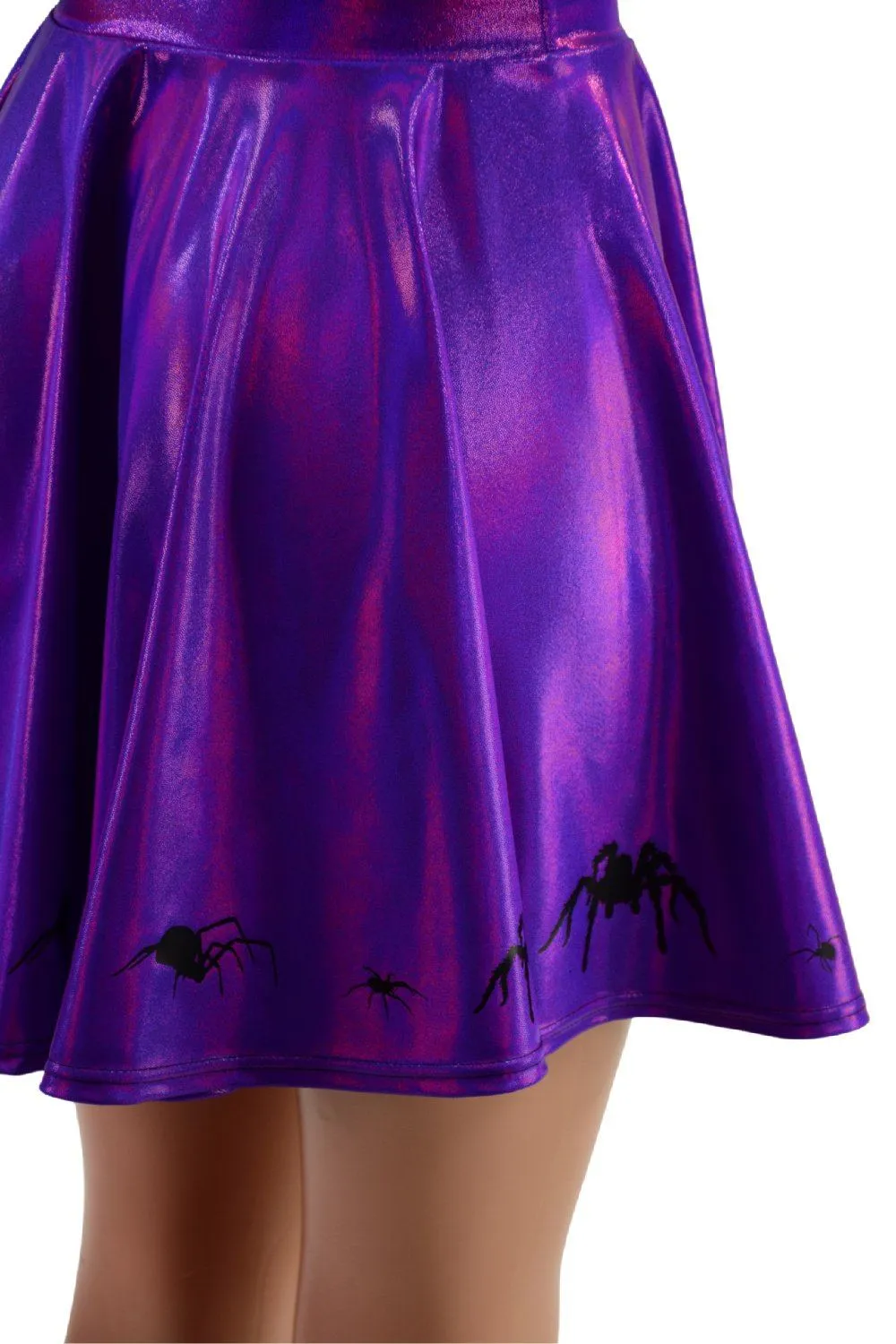 19" Grape Holographic Marching Spiders Skirt