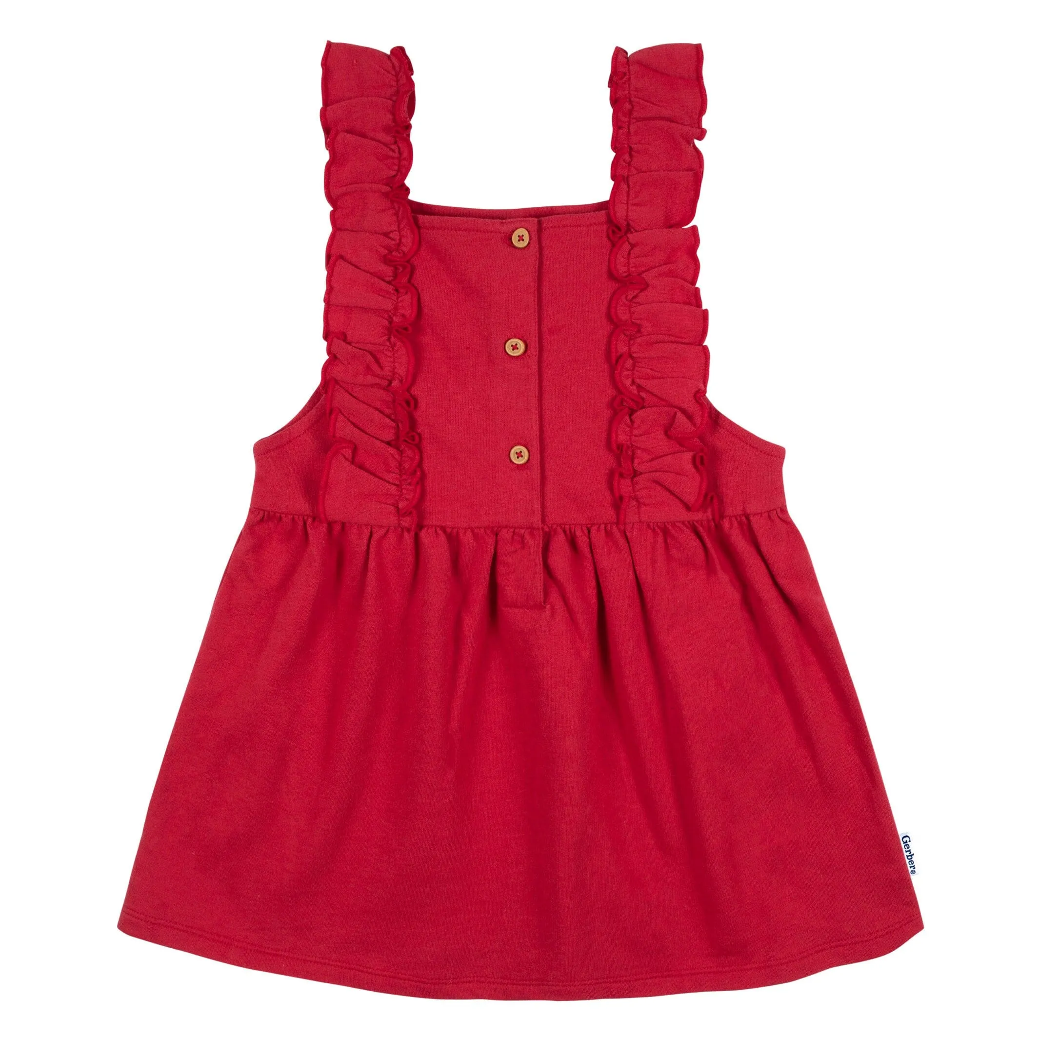 2-Piece Infant & Toddler Girls Red Holly Berries Jumper & Top Set