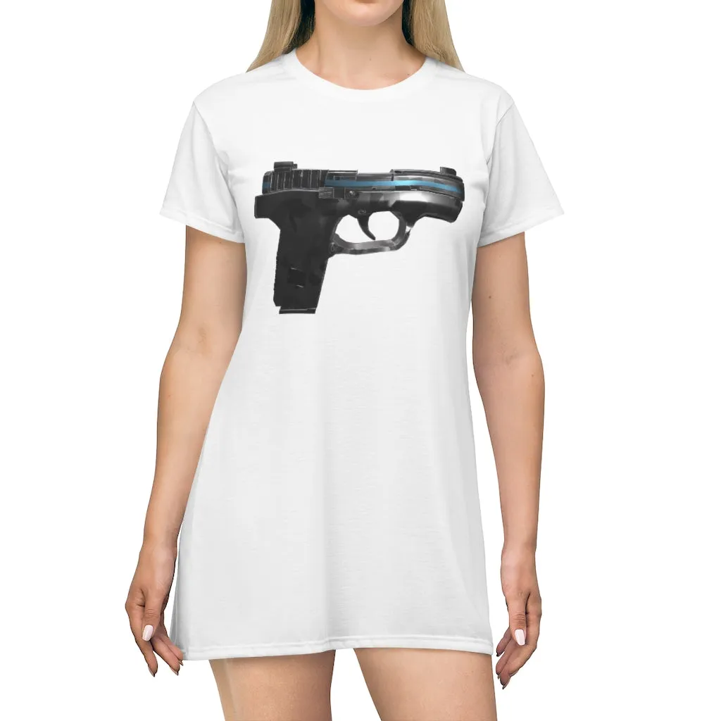 22 Calibur All Over Print T-Shirt Dress