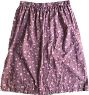 90s Eddie B. Calico Mauve Skirt       W34