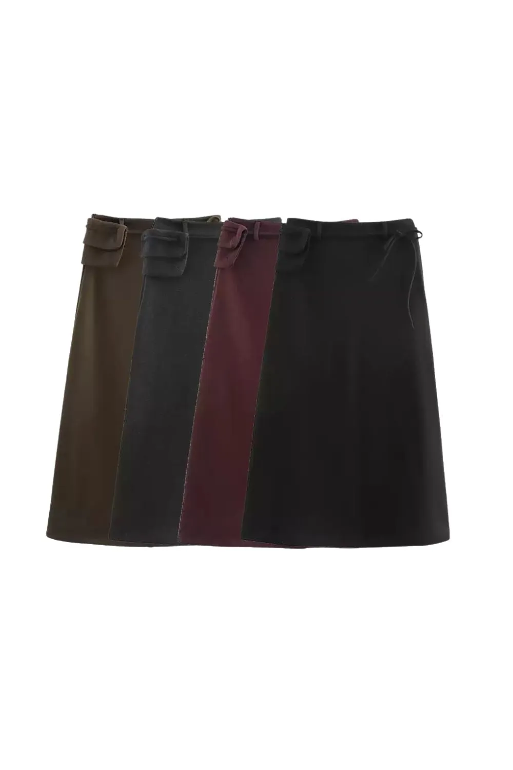 'Addison' Pleated Pocket Maxi Skirt