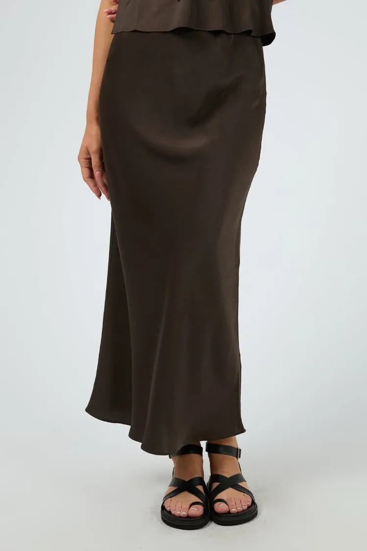 Aire Maxi Skirt | Brown