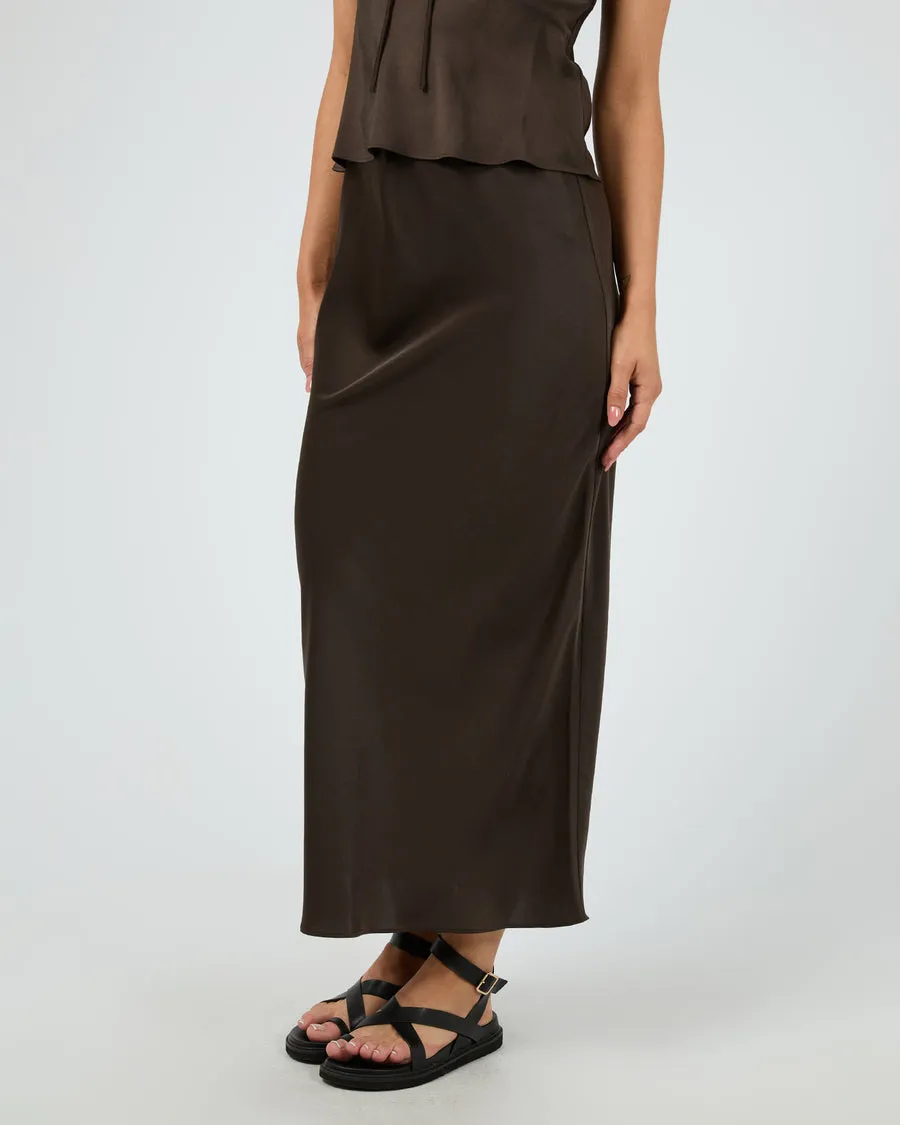 Aire Maxi Skirt | Brown