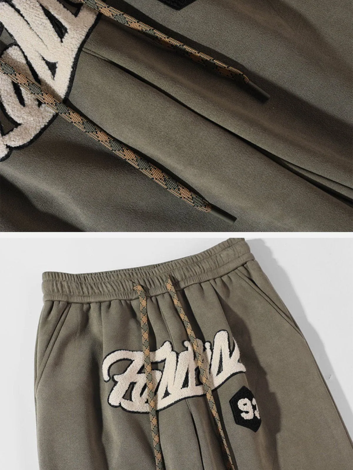 AlanBalen® - Fleece Suede Sweatpants