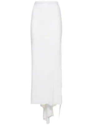 Ann Demeulemeester   Vittoria cotton jersey long flared skirt 