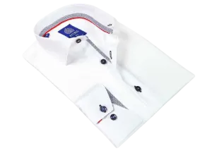 Avenue 21: Master European Elegance with our Men's Button-Downs| White | K01