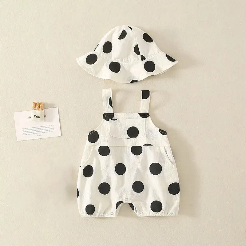 Baby Overall Romper & Hat