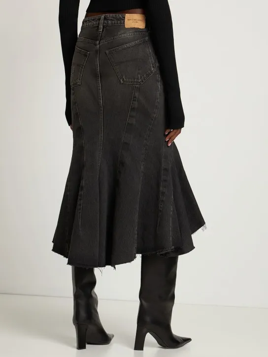 Balenciaga   Organic Japanese denim mermaid skirt 