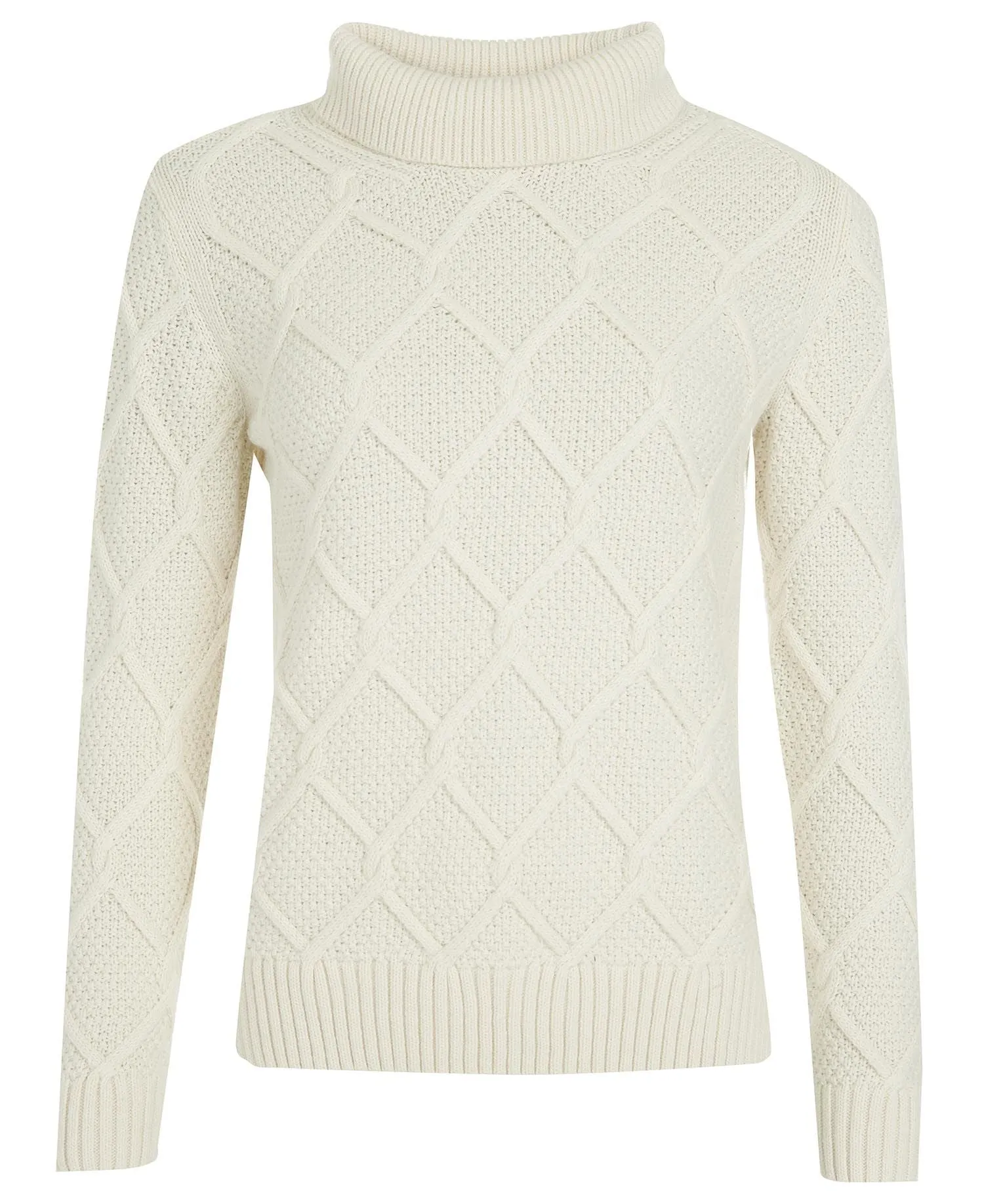 Barbour Burne Roll Neck Cream LKN1170