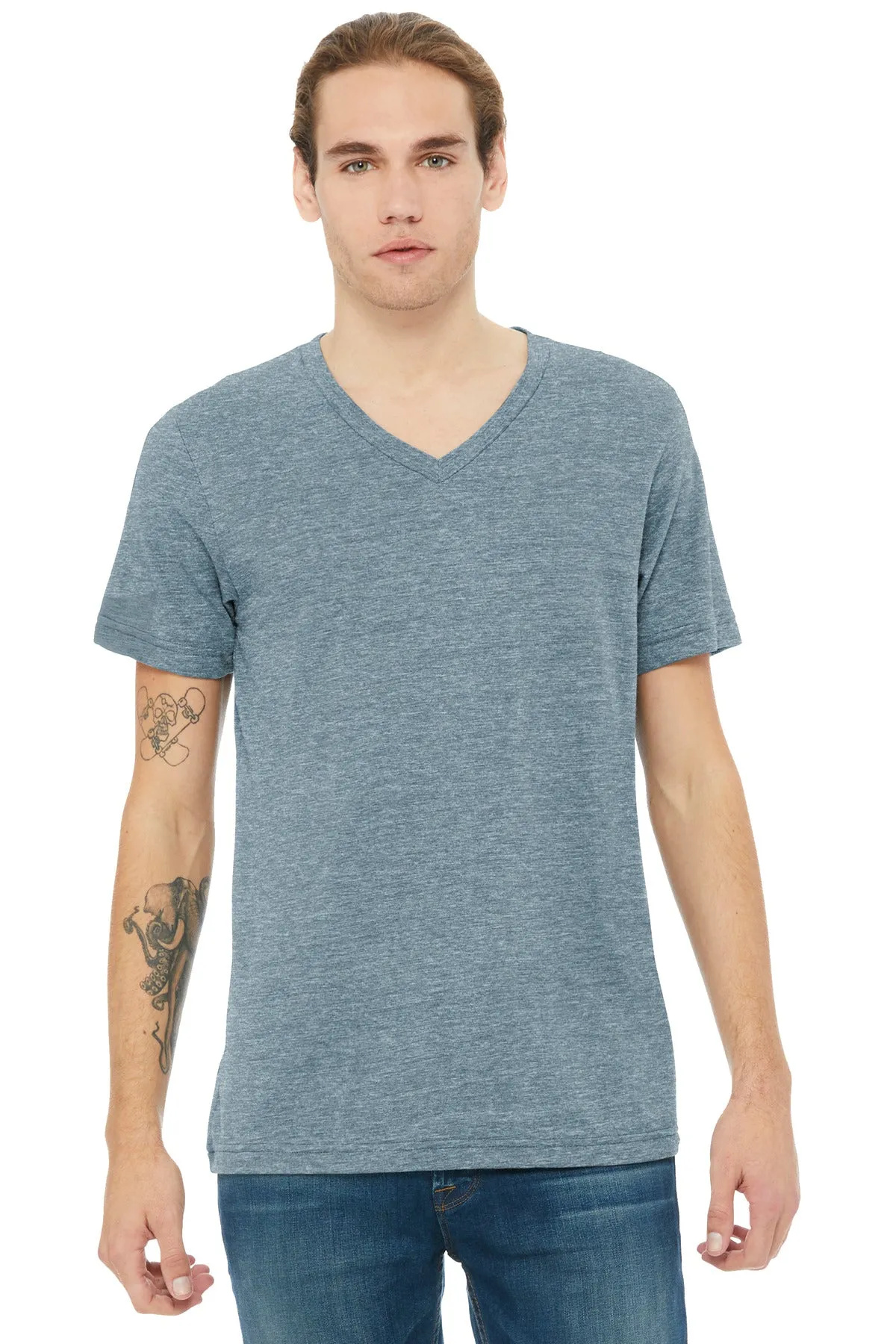 BELLA CANVAS® Unisex Heather CVC V-Neck Tee BC3005CVC