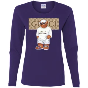 Best Life Gucci Bear T-shirt Women Long Sleeve Shirt