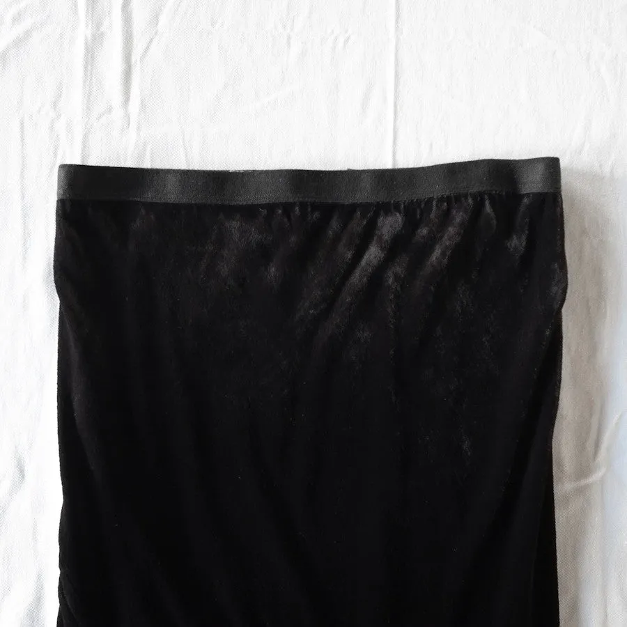 bias cut velvet skirt