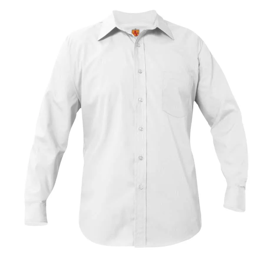 Boys Long Sleeve Dress Shirt - Charter - White