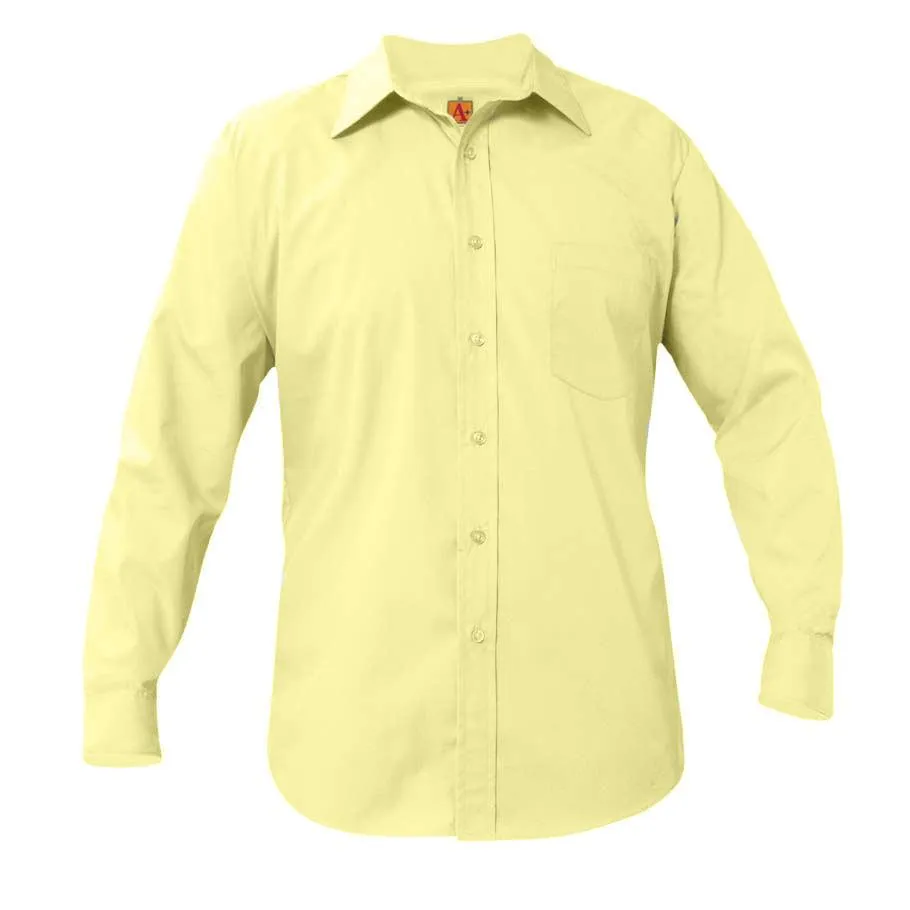 Boys Long Sleeve Dress Shirt - Yellow