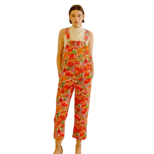 Bright Multi Floral Overall Pants