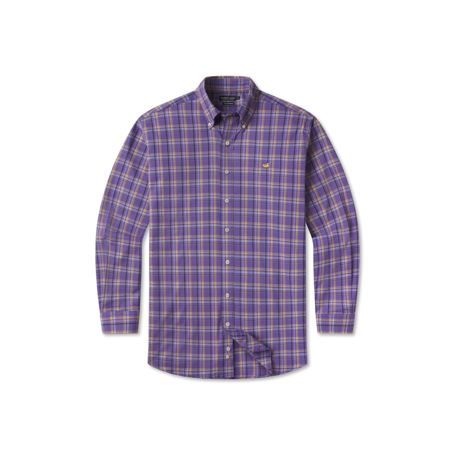 Bristol Performance Plaid Dress Shirt