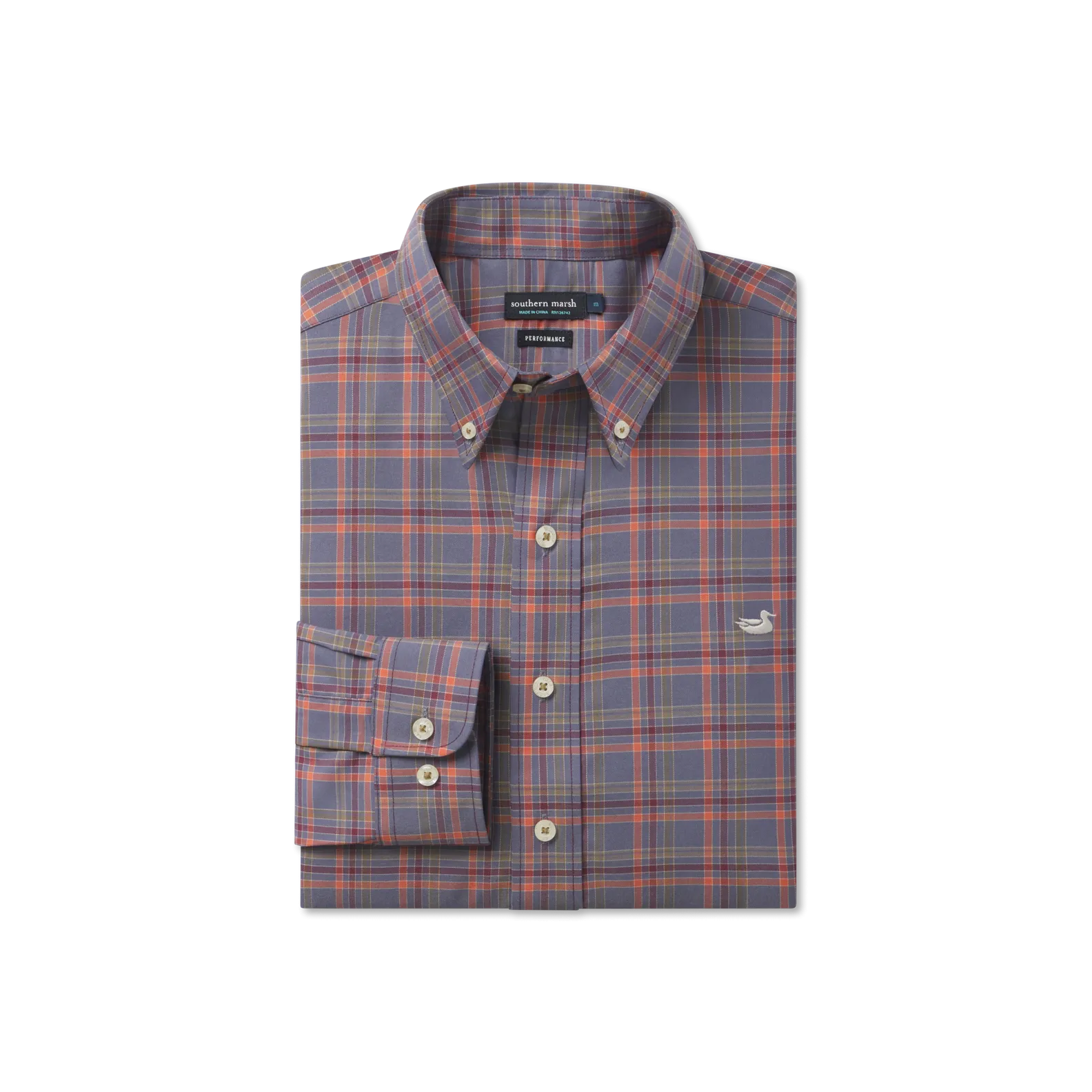 Bristol Performance Plaid Dress Shirt