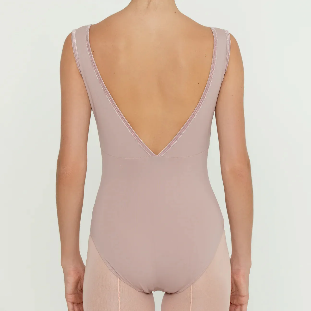 Bullet Pointe Velvet Trim Leotard