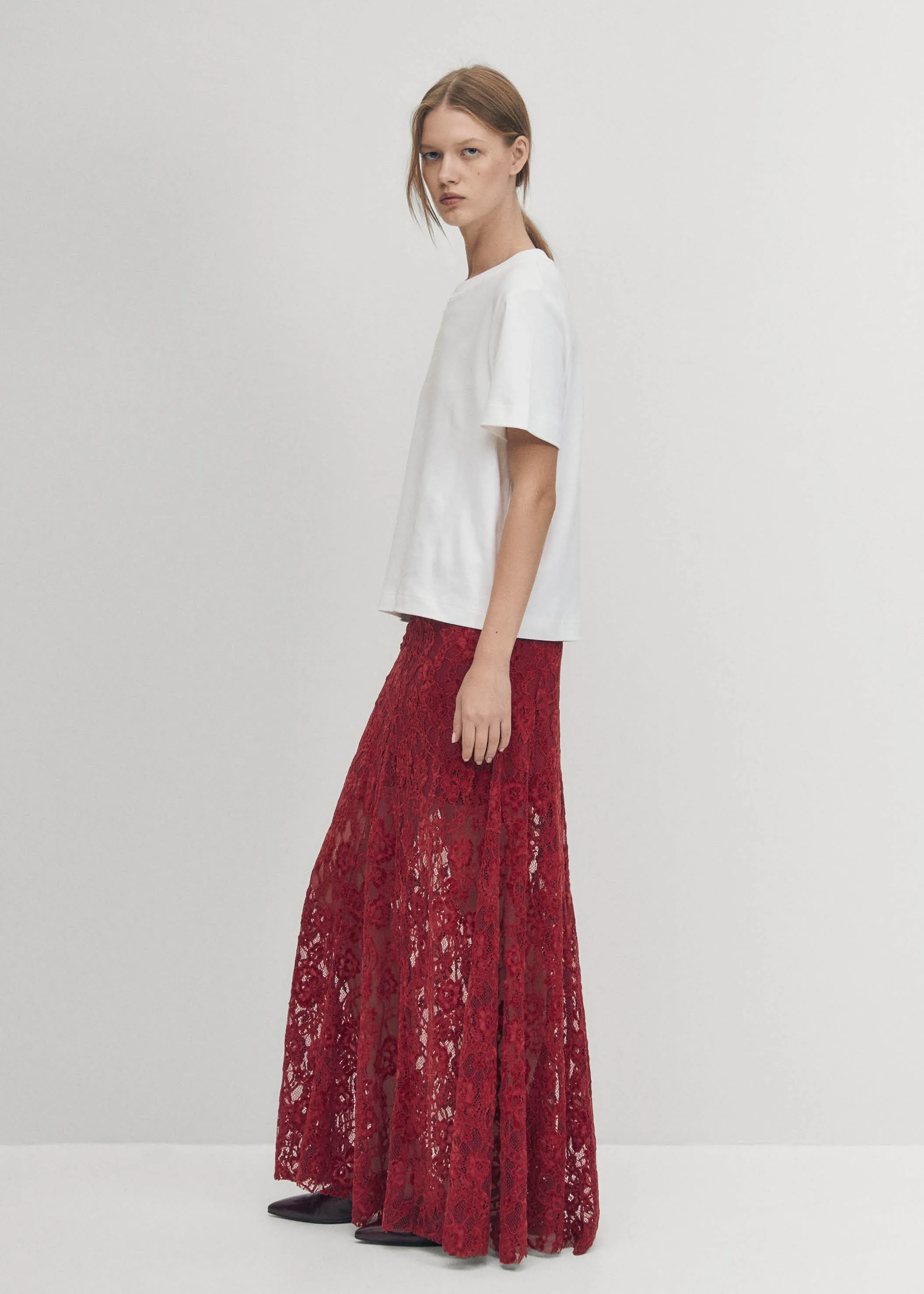 Bundi Lace Wine Skirt