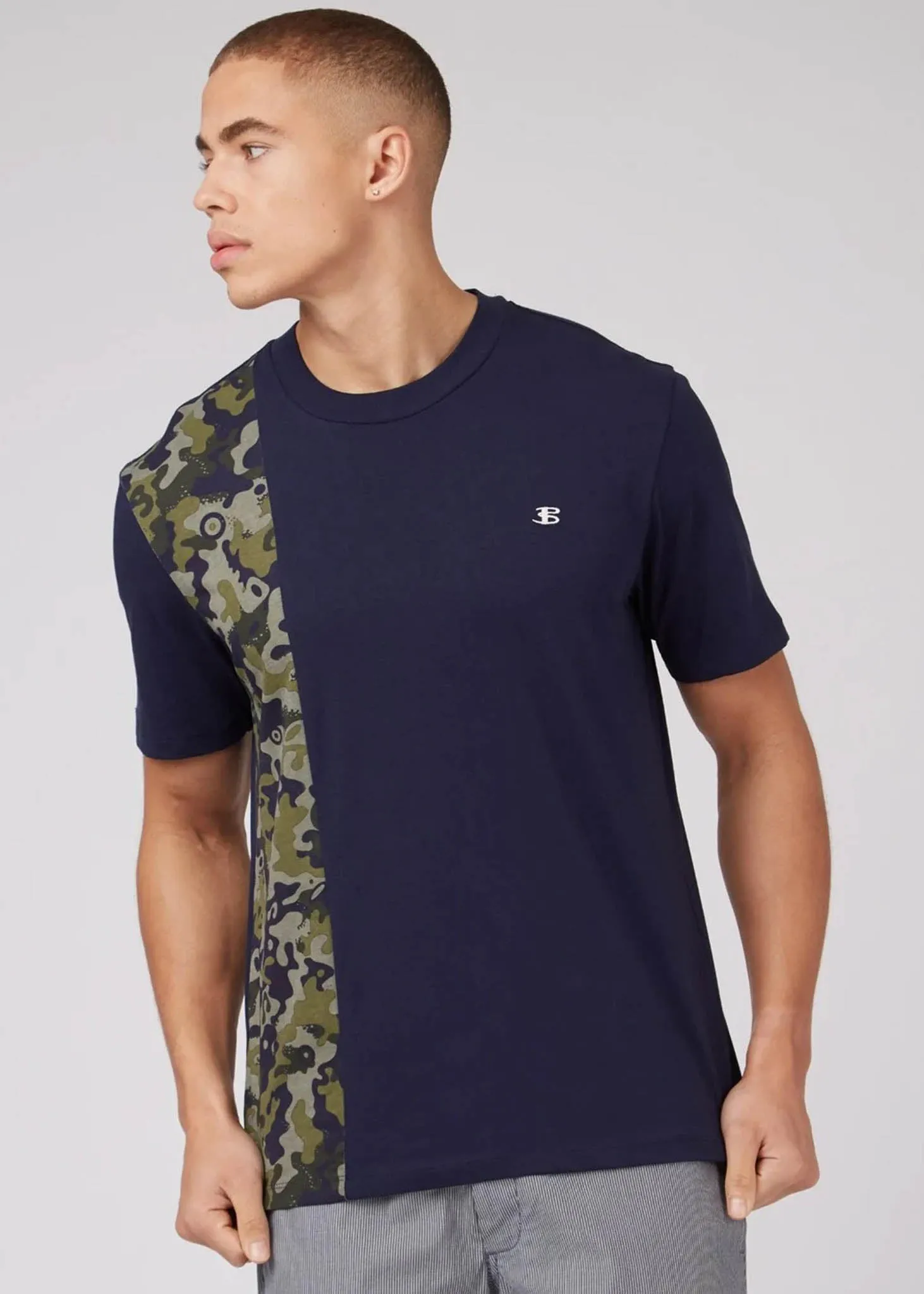 Camo print tee - marine