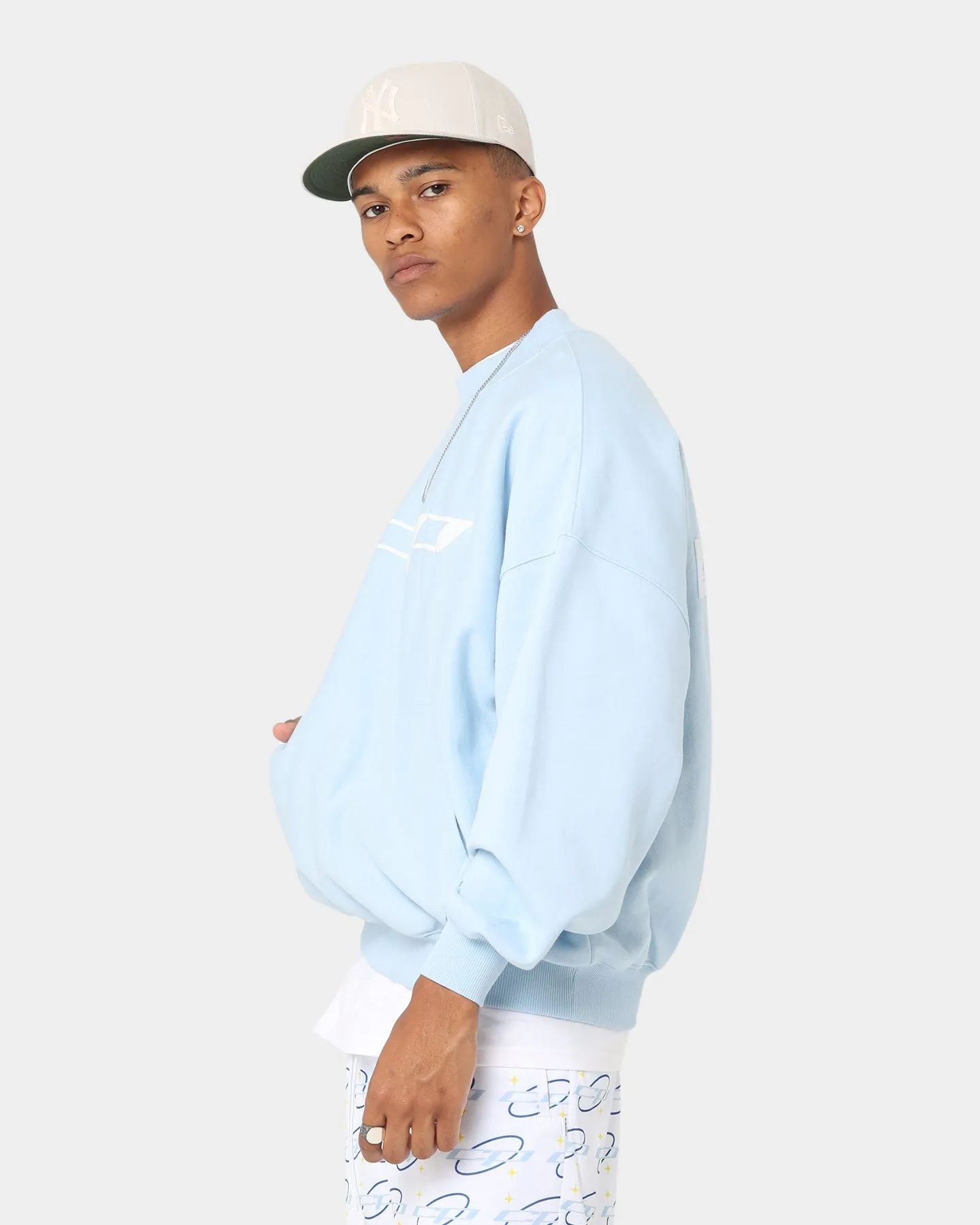 Carré CP Global Oversized Crewneck Light Blue