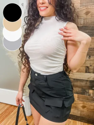 Cassandra Cargo Mini Skirt