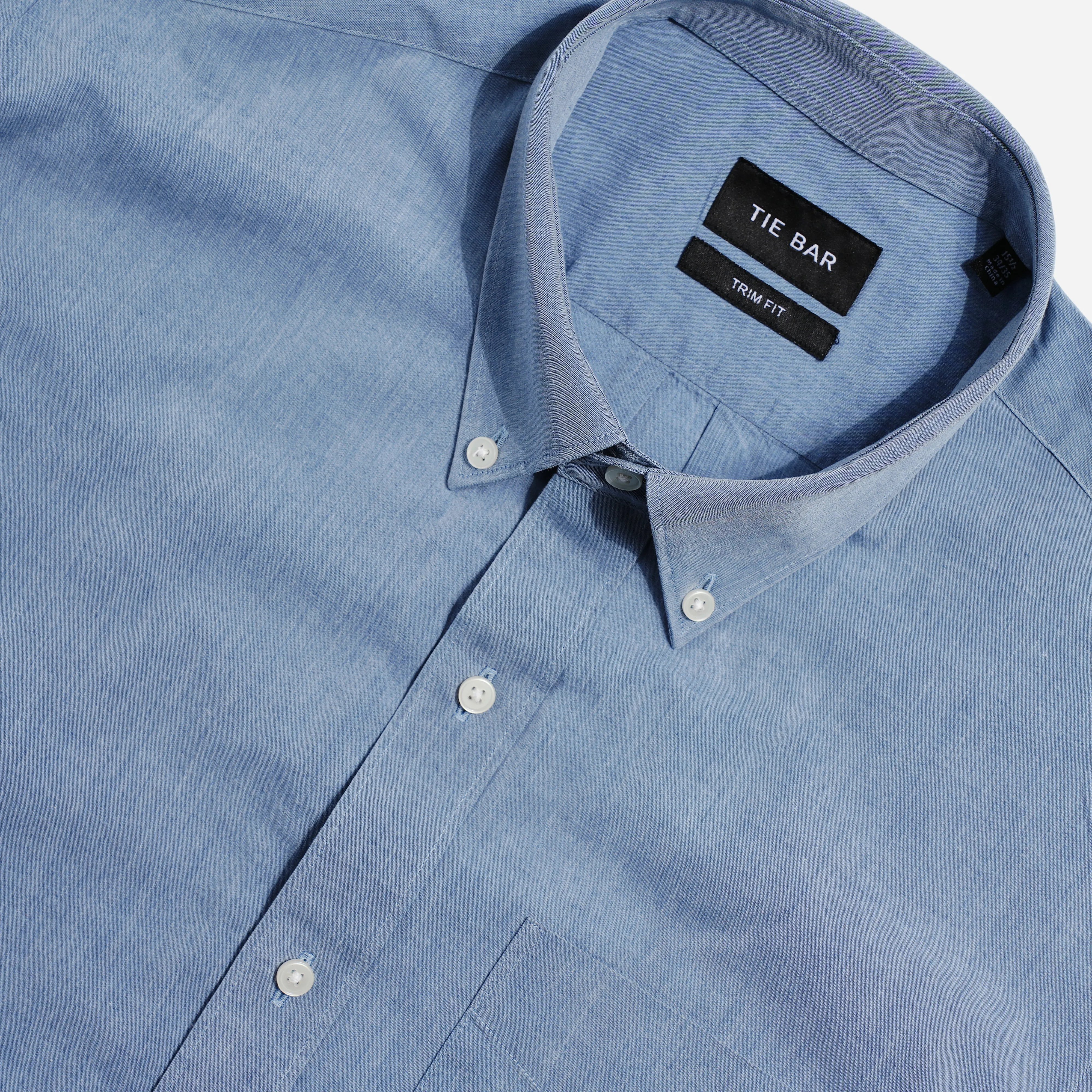 Chambray Light Wash Dress Shirt