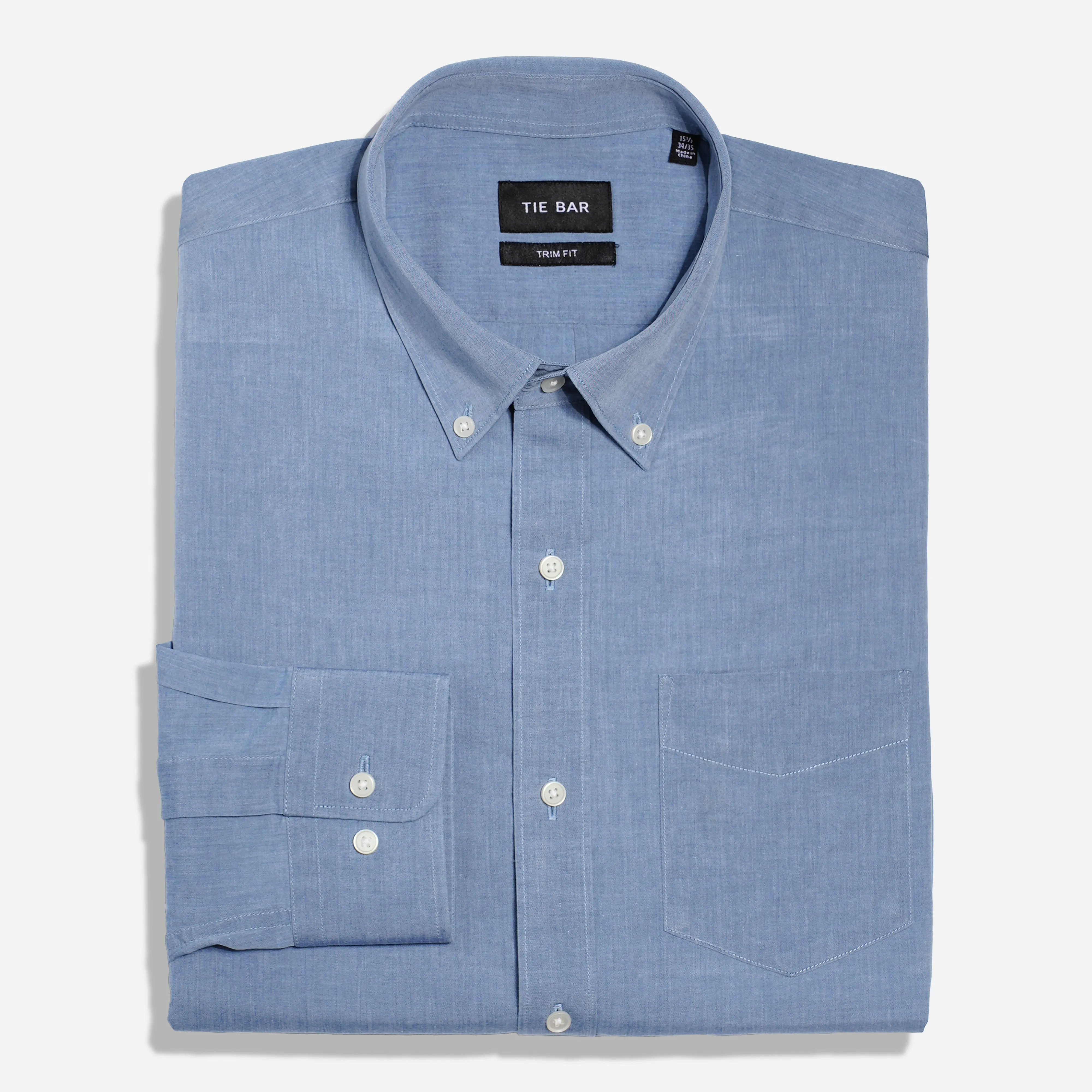 Chambray Light Wash Dress Shirt