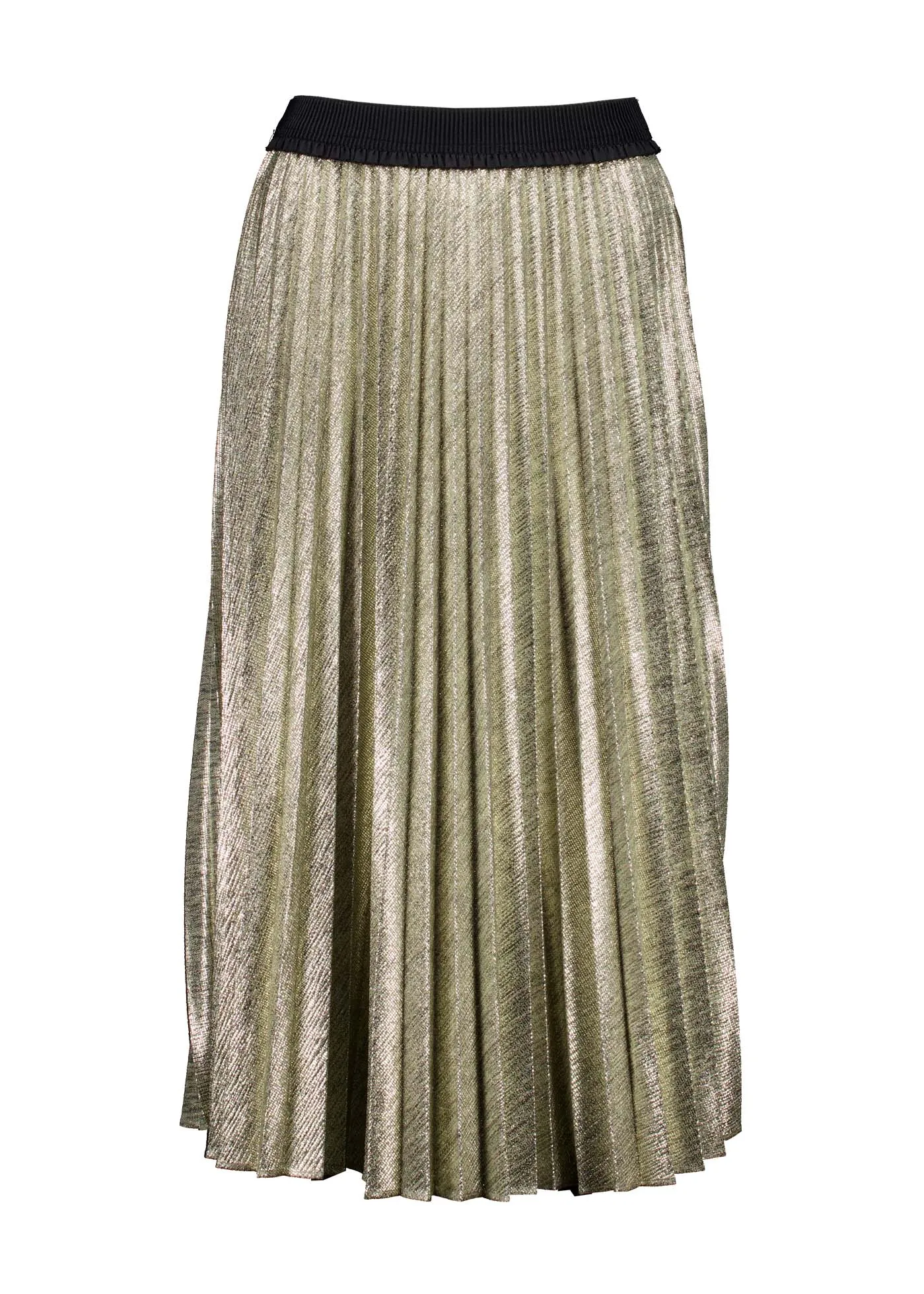 Champagne Pleat Skirt Gold