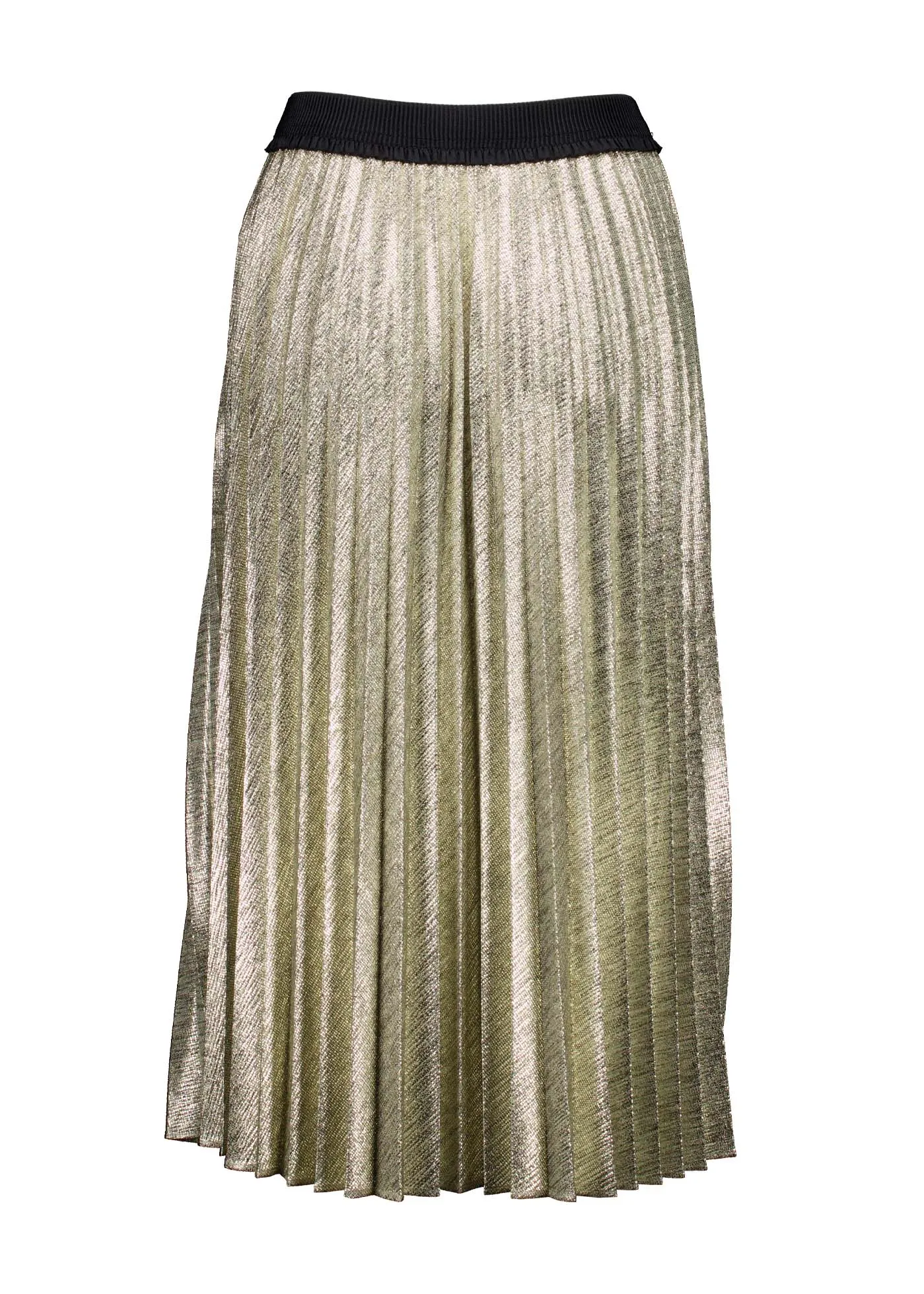 Champagne Pleat Skirt Gold