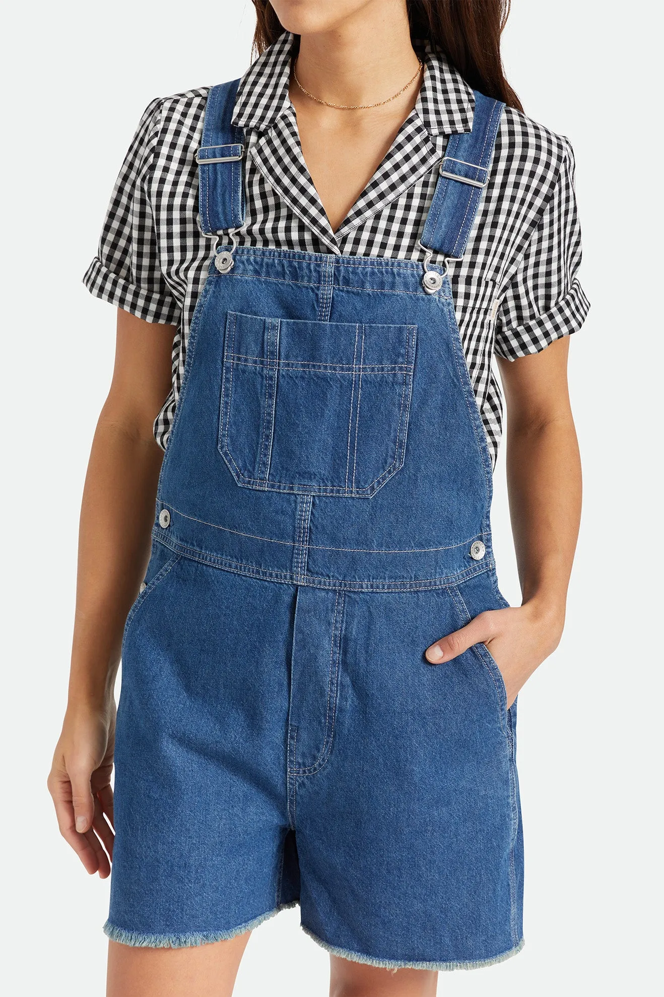 Christina Short Overall - Indigo Rinse