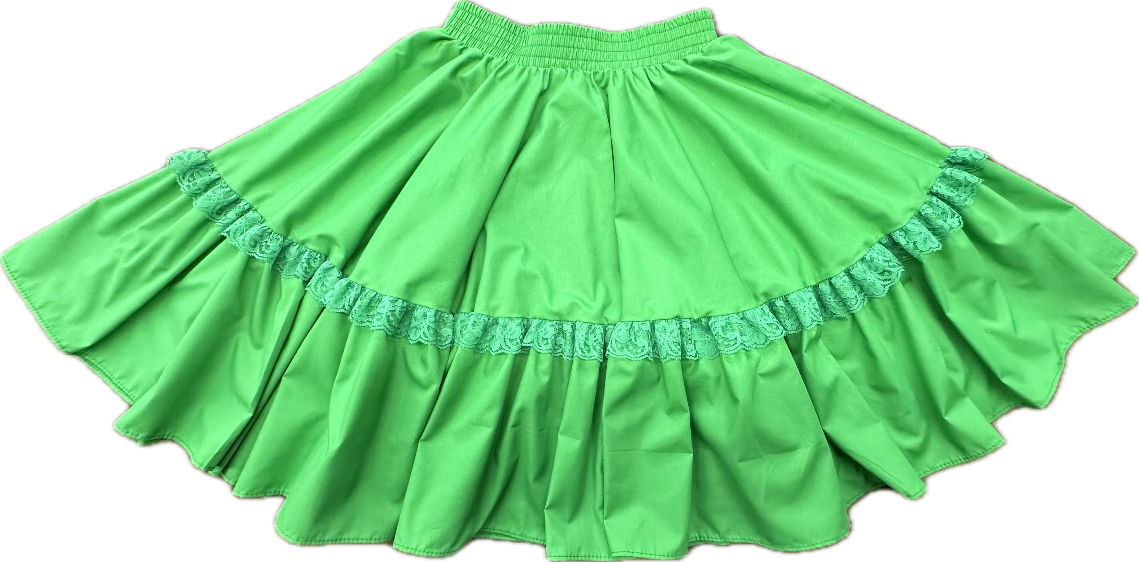 Circle Skirt w/ lace Square Dance Skirt