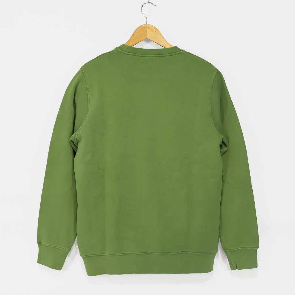 Civilist - Mini Logo Crewneck Sweatshirt - Faded Olive