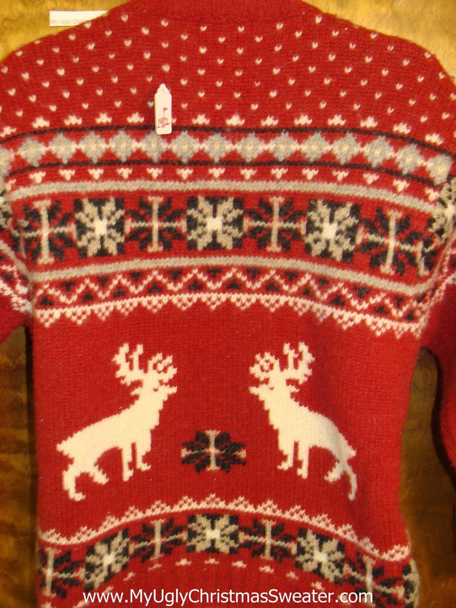 Classic Dueling Reindeer Ugliest Christmas Sweater