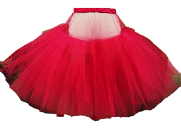 【CLASSIC】TULLE SKIRT - Red