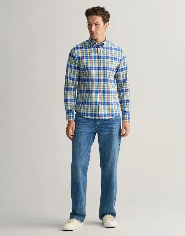 Colourful Check Shirt - Day Blue