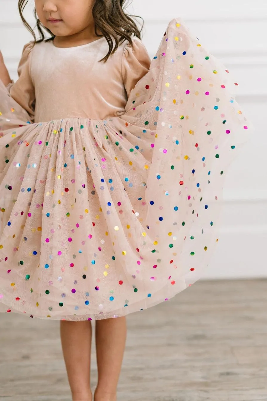 Confetti Cream Diana Dress