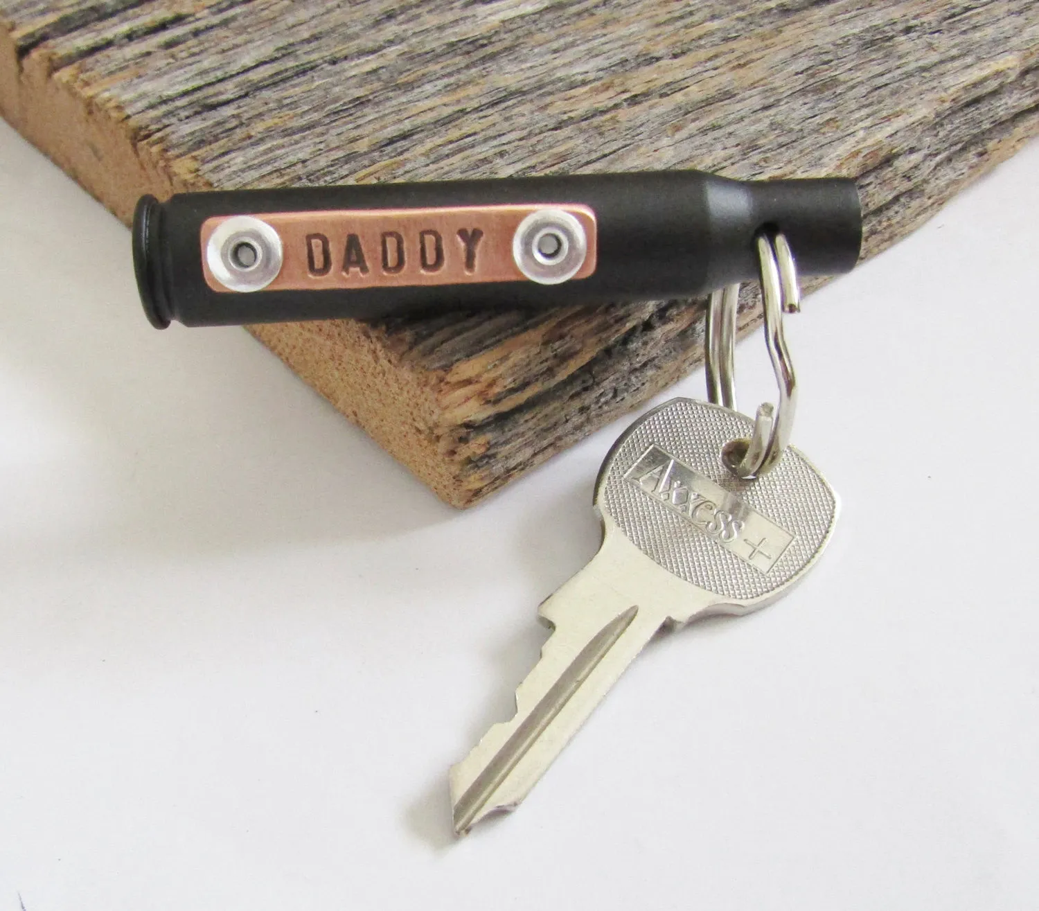 Dad Gifts for Christmas Keychain for Daddy Gun Gifts for Uncle Bullet Jewelry Bullet Casing Keychain for Him Personalized Keychain Steampunk