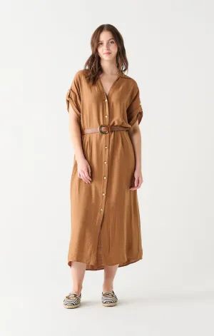 Dex Winona Belted Midi Shirt Dress