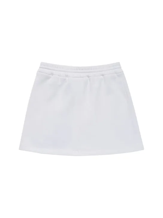 Dolce&amp;Gabbana   Logo embroidered cotton skirt 