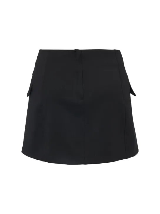 Dolce&amp;Gabbana   Stretch wool crepe mini skirt 