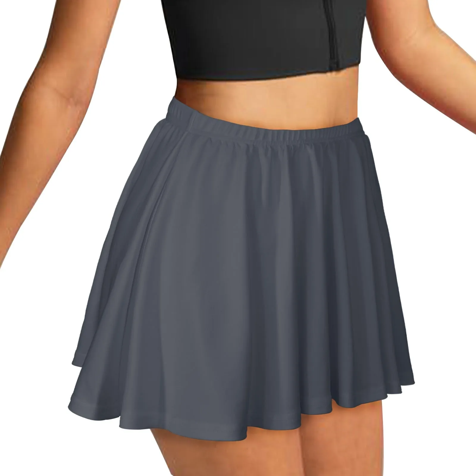 Ebony Clay Skater Skirt All Over Print Skater Skirt (Model D69)