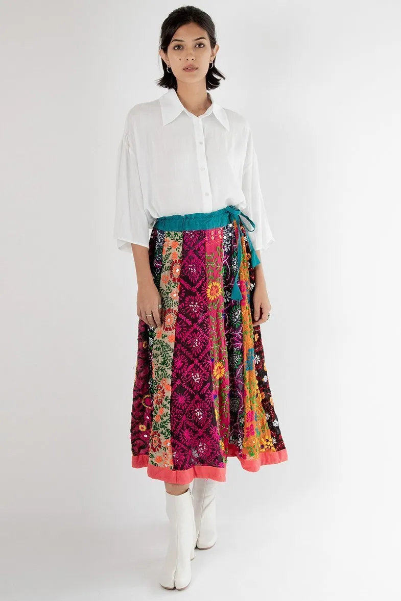 EMBROIDERED SKIRT LOUISE