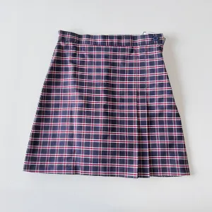 EW Double Pleat Skort Plaid 3C