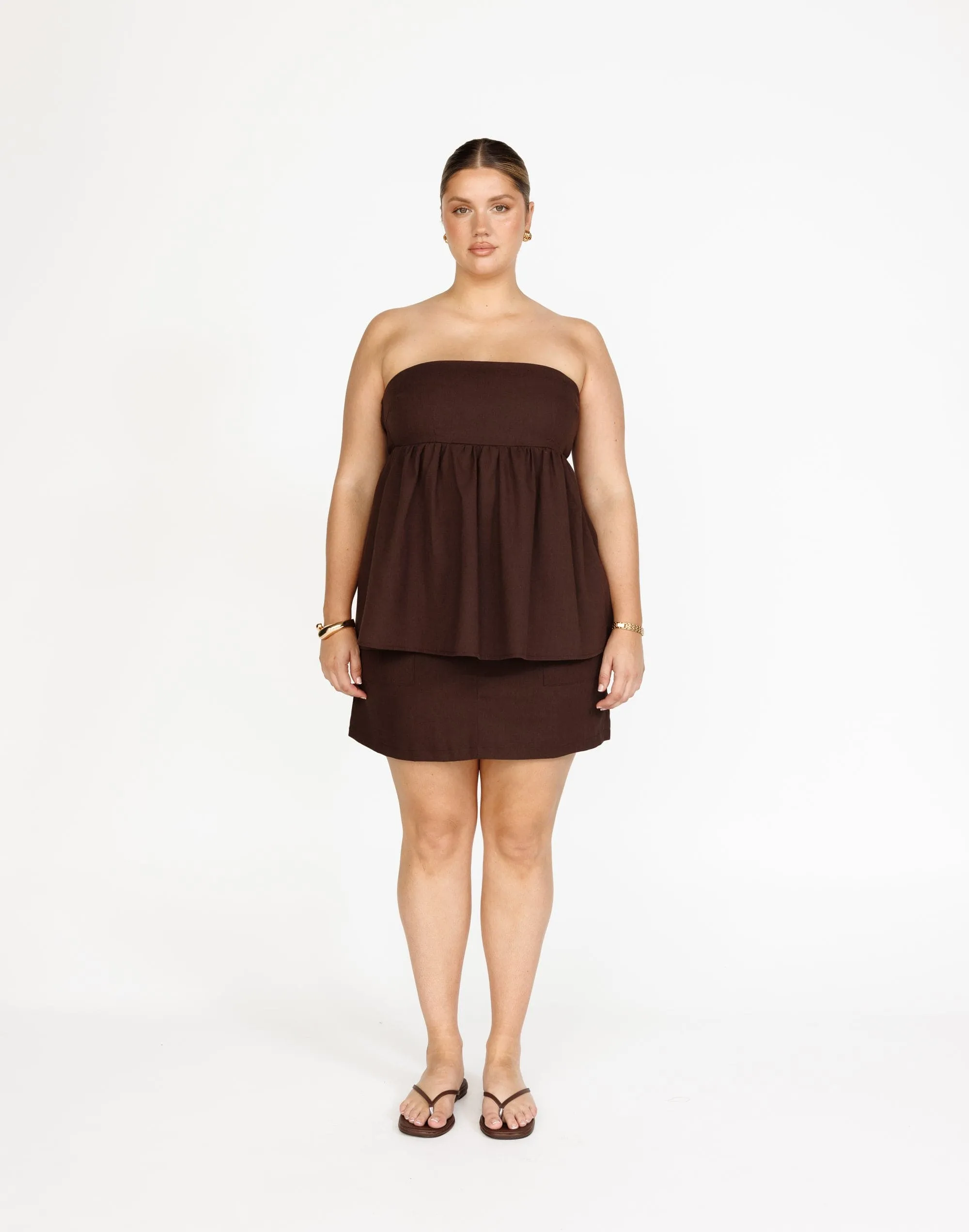 Frankie Mini Skirt (Chocolate)