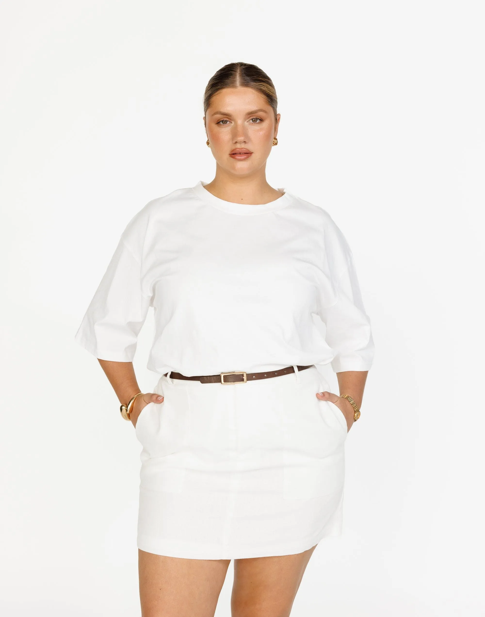 Frankie Mini Skirt (White)