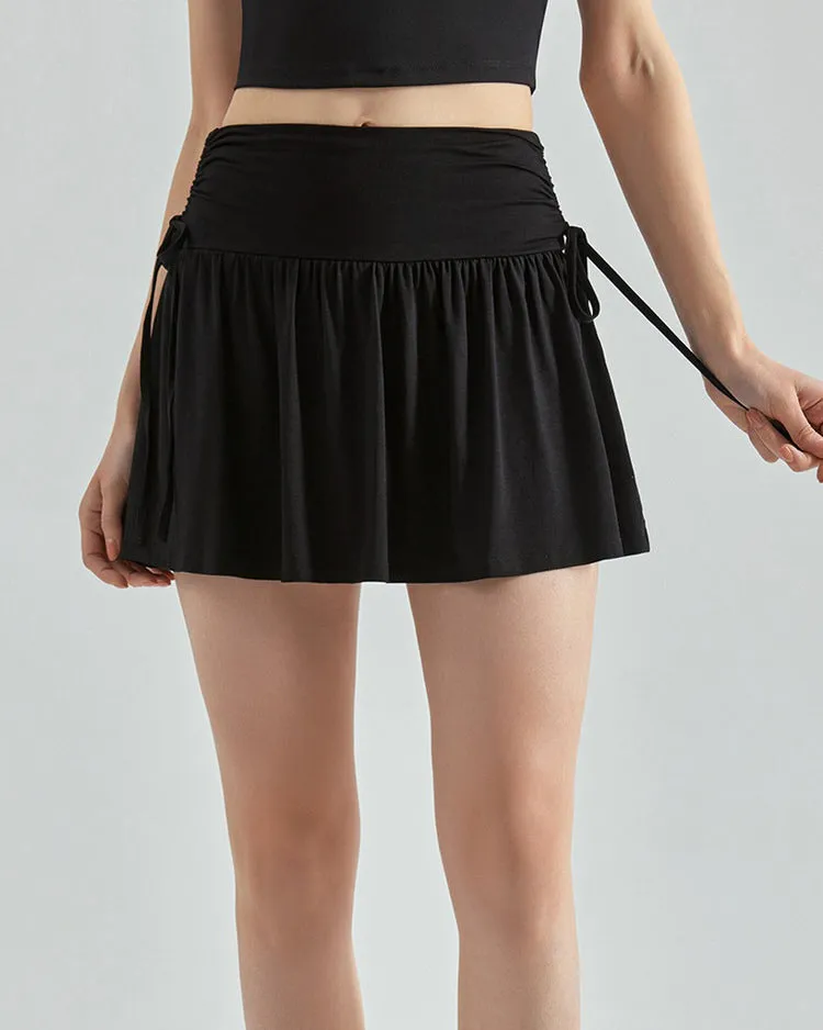 French Sun Tennis Skirt in Black