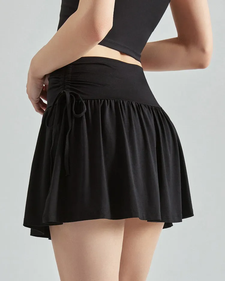 French Sun Tennis Skirt in Black