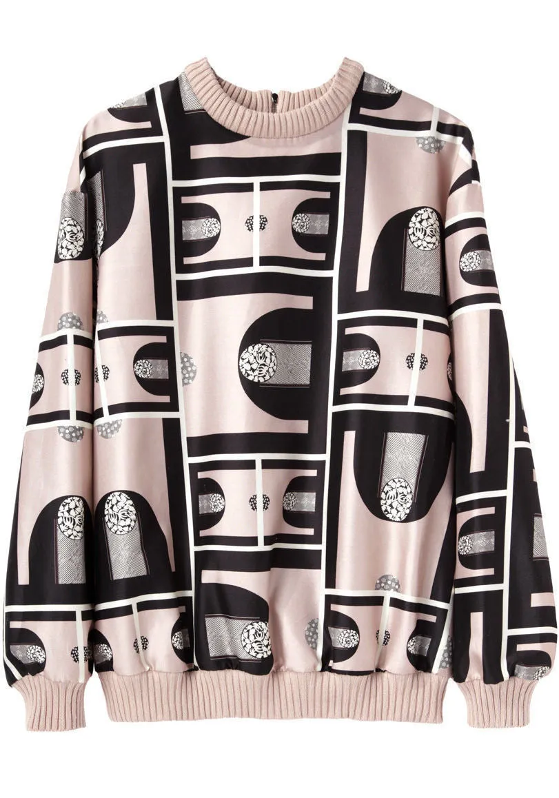 Geometric Print Jumper