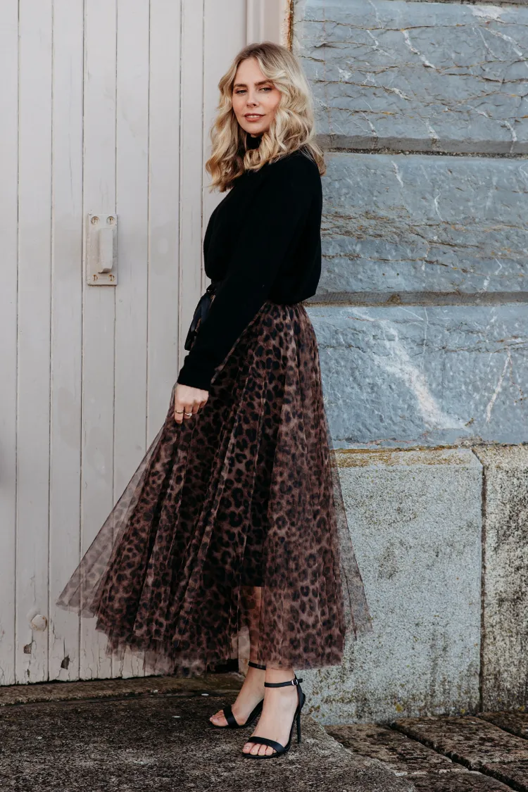 Grace Leopard Tulle Skirt | Original Leopard